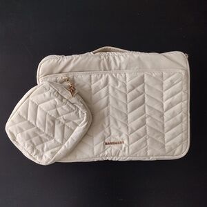 BAGSMART 13-15.6 Ivory Laptop Bag with Small Pouch